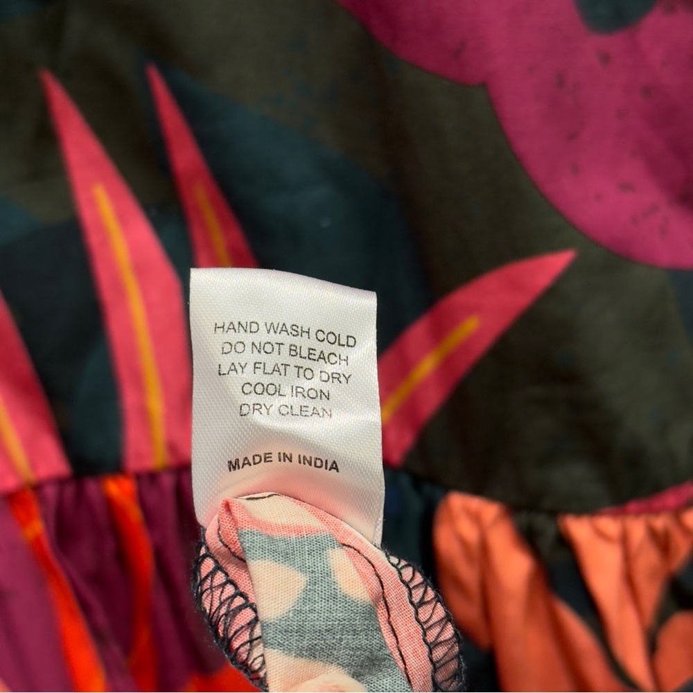 Maude Vivante Women’s Floral Multi Color Tiered Maxi Dress Boho Size Small - Picture 8 of 11